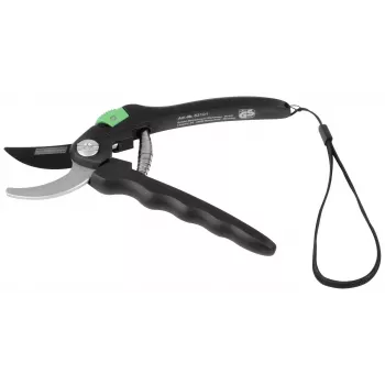 BRÜDER MANNESMANN Bypass Garden Shears, Black/Green, Non-Stick Coated Blade, 20 mm Cutting Capacity, 1 Piece (M63101)