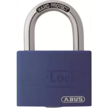 ABUS myLock T65AL/40 Blue Aluminum Padlock with Hardened Steel Shackle 802829