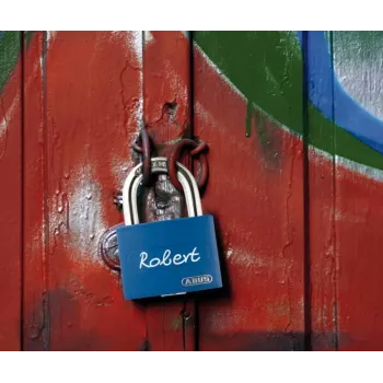 ABUS myLock T65AL/40 Blue Aluminum Padlock with Hardened Steel Shackle 802829