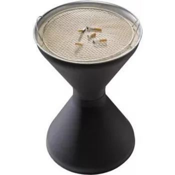 APS DIABOLO 574 Galvanized Steel Standing Ashtray, 60 cm Height, 40 cm Diameter, 1.5 kg Sand Included