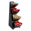 APS MULTI RACK 4-Tier Portion Dispenser, Stainless Steel Black, 4 Containers 11414