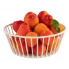 APS URBAN Round Bread and Fruit Basket, White Metal, 170 mm 30430