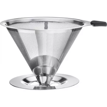 WESTMARK Brasilia Permanent Coffee Filter Size 4, Stainless Steel Mesh, Black 24502260