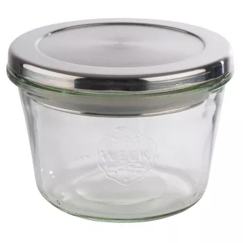 APS Lid for Weck Jars, Stainless Steel with Rubber Seal, Dishwasher Safe, 1 Piece (82360)