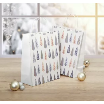 Sigel GT123 Gift Bags, Pine Trees Motif, 26 x 33 cm, Set of 5
