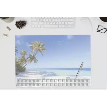 Sigel H6470 Desk Pad Paper Palm Beach 59.5 x 41 cm 2026-2028 30 Sheets