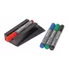 SIGEL BA151 Whiteboard Accessory Set, 4 Dry-Erase Markers, Magnetic Eraser, Magnetic Marker Holder, Cleaning Spray 50 ml, 10 Cleaning Cloths, Black