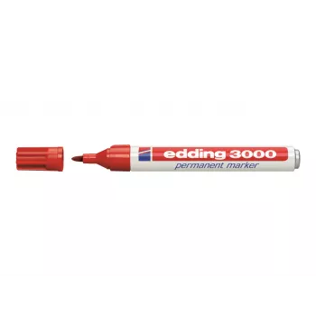 Edding 3000 Permanent Marker Set 4-3000-4-1999, Black/Red/Blue/Green, Waterproof 79628
