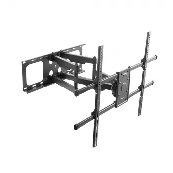 E+P WHS145 Full-Motion TV Wall Mount for 50-90 inch Screens, Swivel & Tilt, VESA up to 600x400, 60 kg, Black
