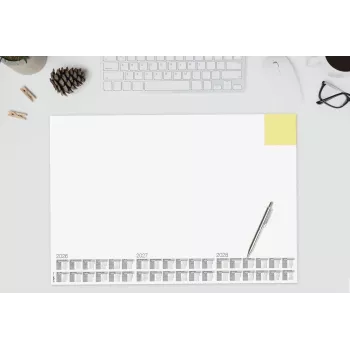 SIGEL H6490 Desk Pad Memo 2026/2027/2028 White Paper 30 Sheets