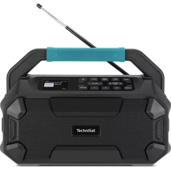 TechniSat VIOLA 231 OD DAB+ & FM Construction Site Radio with Bluetooth, Splash-proof IPX4, Black