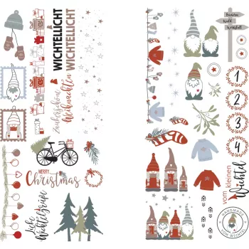 Rayher Dekoartikel Transfer Foil Nordic Winter Multicoloured 2 Sheets (31663000)