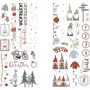 Rayher Dekoartikel Transfer Foil Nordic Winter Multicoloured 2 Sheets (31663000)
