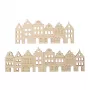 Rayher Decorative Wooden Strip Nordic Houses, Natural, 2 Pieces (46811505)