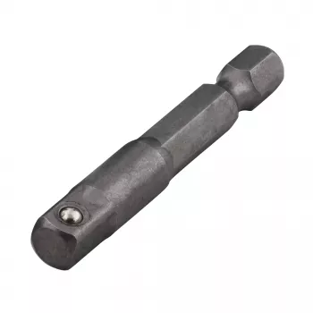 Wolfcraft 1579000 Socket Adapter, 1/4 inch Hex Shank to 1/4 inch Square Drive, Chrome Vanadium Steel