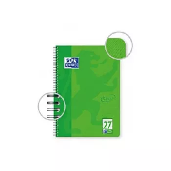 OXFORD Collegeblock TOUCH Lineatur 27 Ruled with Double Margin DIN A4, 80 Sheets, 90 g/m², Micro-Perforated, 4-Hole Punched, FSC Certified, 1 Block 400091924