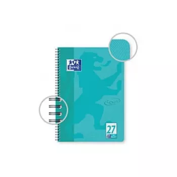 OXFORD Collegeblock TOUCH Lineatur 27 Ruled with Double Margin DIN A4, 80 Sheets, 90 g/m², Micro-Perforated, 4-Hole Punched, FSC Certified, 1 Block 400091924