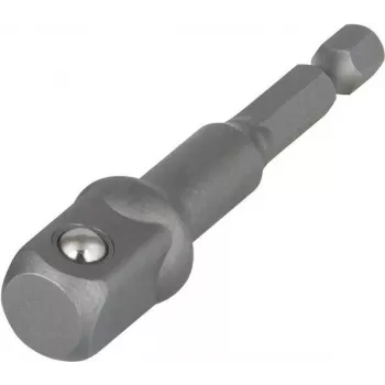 Wolfcraft 2414000 Socket Adapter 1/4 inch Drive to 1/2 inch Socket, 72 mm, Chrome Vanadium