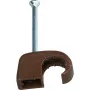 HEINRICH KOPP Nail Cable Clips, Bundle Diameter 7-11 mm, Brown, 50 Pieces 342706082
