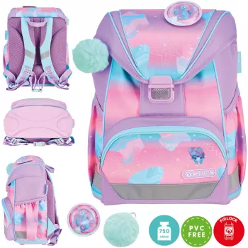 Herlitz Ultralight School Backpack Set Seahorse Ocean Lights 6-9 Years