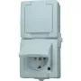 HEINRICH KOPP Paris Schuko Socket Outlet 1-Gang Pure White Flush Mounted 16A 250V IP20 Child-Protected 136902009