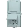 HEINRICH KOPP Paris Schuko Socket Outlet 1-Gang Pure White Flush Mounted 16A 250V IP20 Child-Protected 136902009