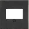 Kopp HK07 TAE Socket Cover Plate, Matt Black, 1-Gang 373150009