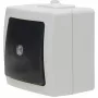 Kopp 566356003 light switch, thermoplastic, black-grey