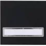 Kopp HK07 Rocker Switch Cover with Labeling Field, Matte Black (IP20) 492050002