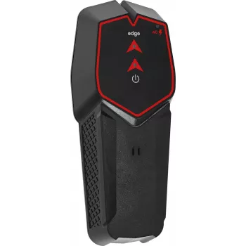 KWB SAFETY-FIXX 11620 Multi-Material Detector, Wood, Ferrous Metal, Live AC Wire, 38 mm Depth, Black/Red