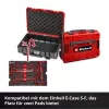 Einhell 370526 9-Piece Case Insert Set for E-Case, Red/Black