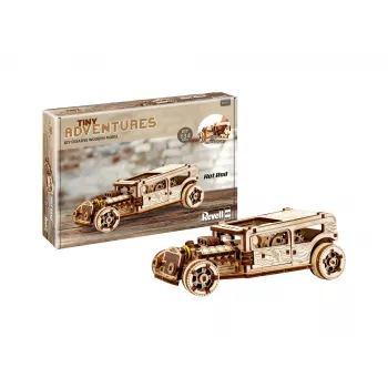 Revell Holz Tiny Adventures - Hot Rod Wooden Model Kit 00612