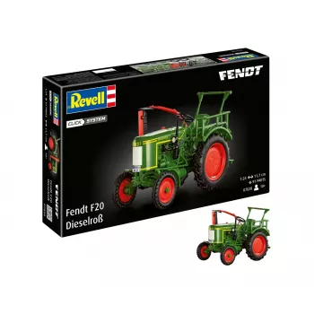 Revell Fendt F20 Dieselroß Tractor Click System Model Kit 1:24 078289090