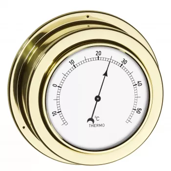 TFA Dostmann Brass Wall Thermometer 19.2015, Analog, -30 to +50°C