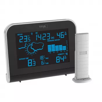 TFA Dostmann SPHERE Wireless Weather Station, Black 35.1148.01