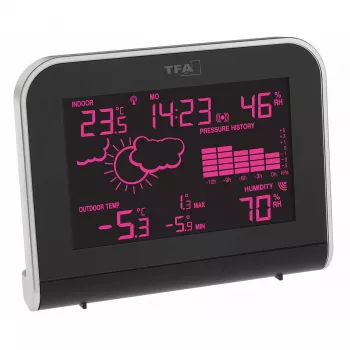 TFA Dostmann SPHERE Wireless Weather Station, Black 35.1148.01