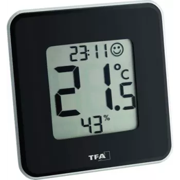 TFA Dostmann 30.5021.01 Style Digital Thermo-Hygrometer Black (30.010.425)