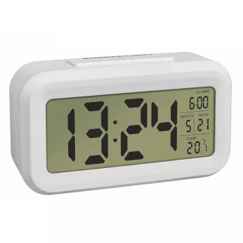 TFA Dostmann 60.2018.02 Digital Alarm Clock White