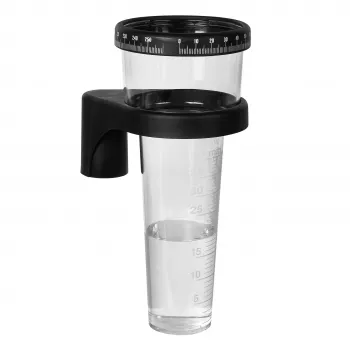 TFA Dostmann 47.1001 Rain Gauge, Transparent/Black, 0-40 mm, Manual