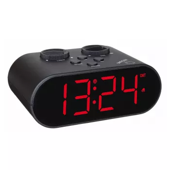 TFA Dostmann 60.2551.01 Radio-Controlled Alarm Clock Black