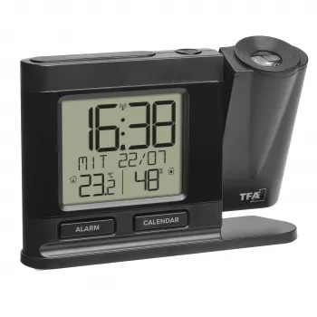 TFA Dostmann 60.5017.01 Radio-Controlled Alarm Clock Black