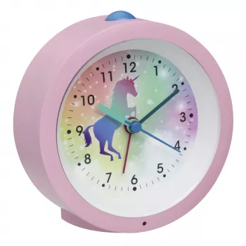 TFA Dostmann 60.1033.12 Quartz Alarm Clock Pink