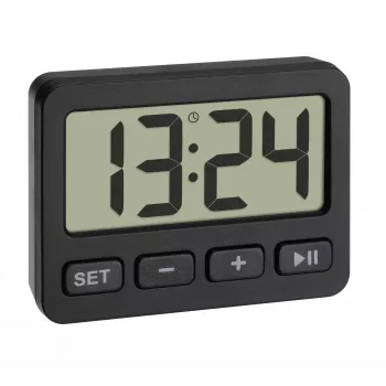 TFA Dostmann 60.2036.01 Quartz Alarm Clock Black