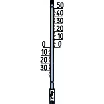 TFA Dostmann Large Analog Outdoor Thermometer, Black 12.6003.01.90