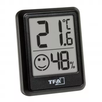 TFA Dostmann Digital Thermo-Hygrometer Black 30.5060.01.03