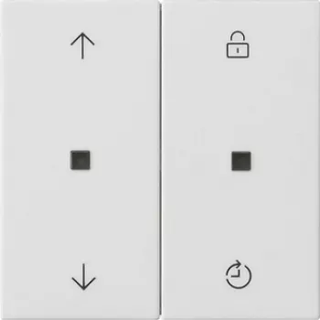 Gira System 3000 Blind Control Attachment with Memory Function, Pure White Glossy 536327
