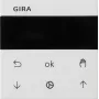 Gira System 55 Blind/Shutter Timer Switch with Display, Pure White Glossy 536627