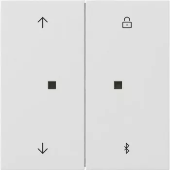 Gira System 3000 Blind and Shutter Timer Control Unit with Bluetooth, Pure White Glossy 5367112
