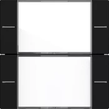 Gira 5772005 Rocker Set 2-Gang for Tastsensor 4, Pure White Glossy