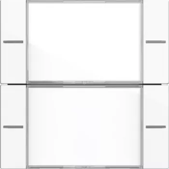 Gira 577203 Rocker Set 2-Gang for Tastsensor 4, Pure White Glossy